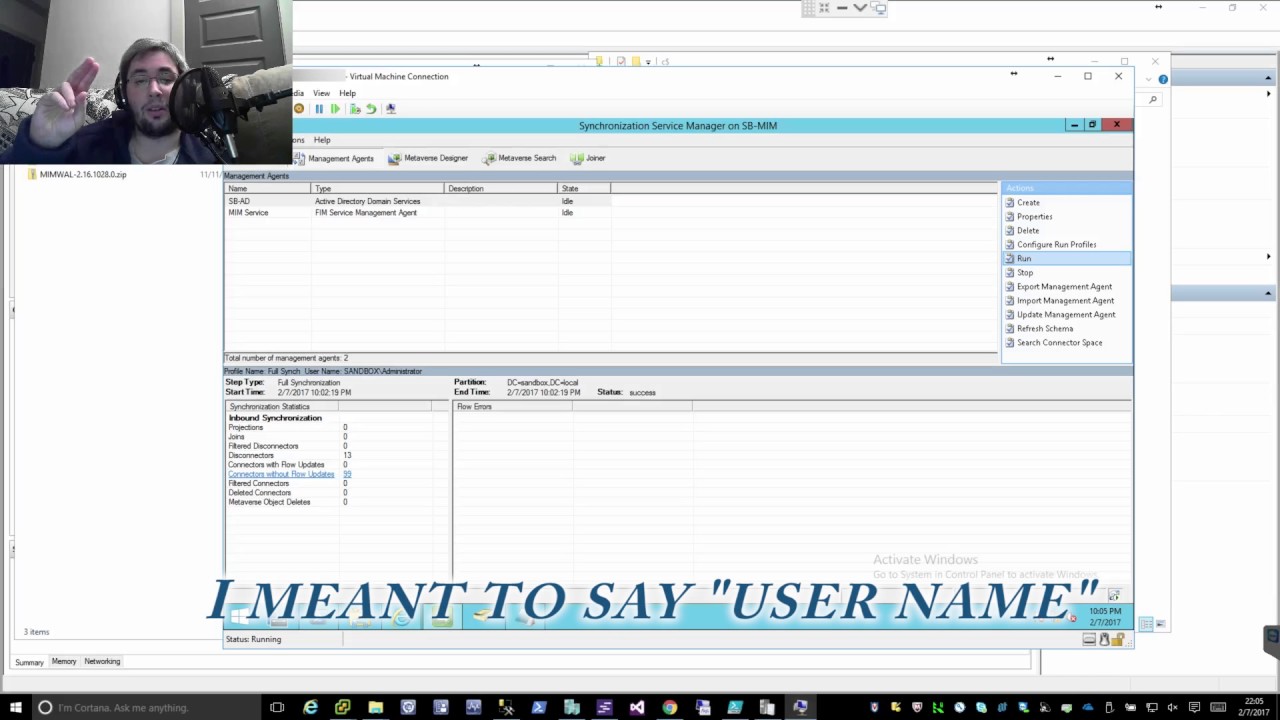 Installing & Config of MIMWAL & modifying AD accounts with Microsoft Identity Manager - MIM #6