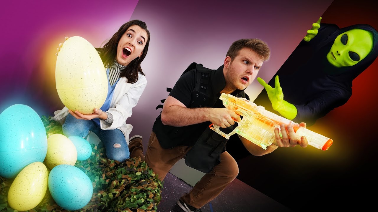 NERF Alien Invasion Escape Challenge!