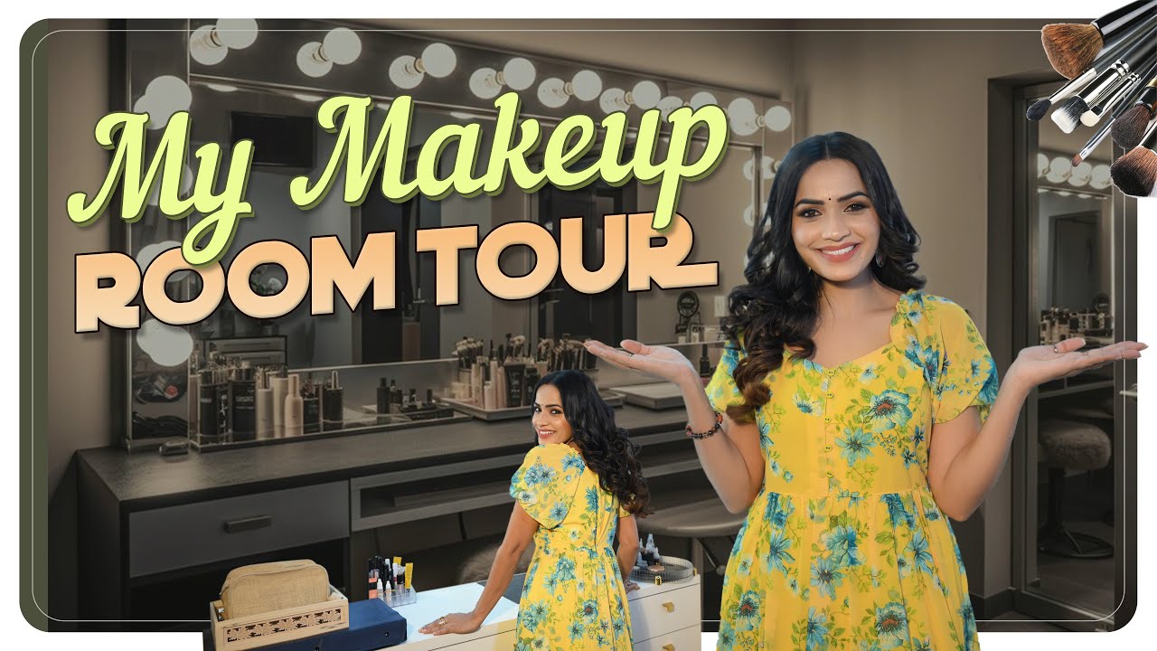 My Makeup room tour |Closet Organising ||  Makeup ||  Room makeover || Room Tour || shobhashetty|