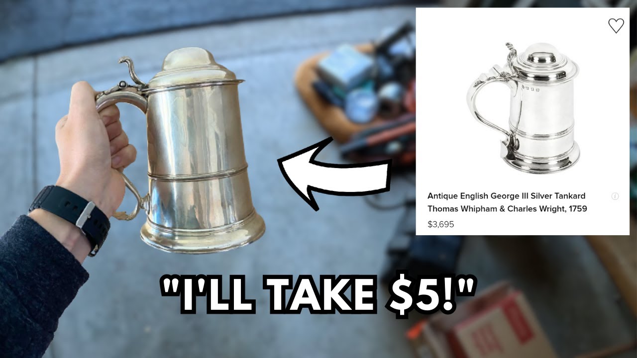 VINTAGE STERLING SILVER TANKARD PURCHASED AT A YARD SALE!
