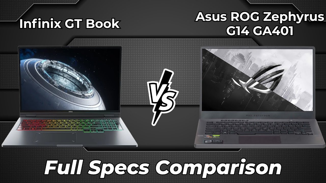 Infinix GT Book vs Asus ROG Zephyrus G14 GA401 🔥 Full Specs Comparison