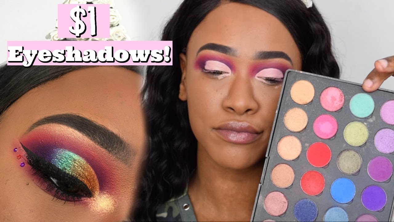 $1 EYESHADOWS!? Coastal Scents HotPot Swatches, Tutorial & Review