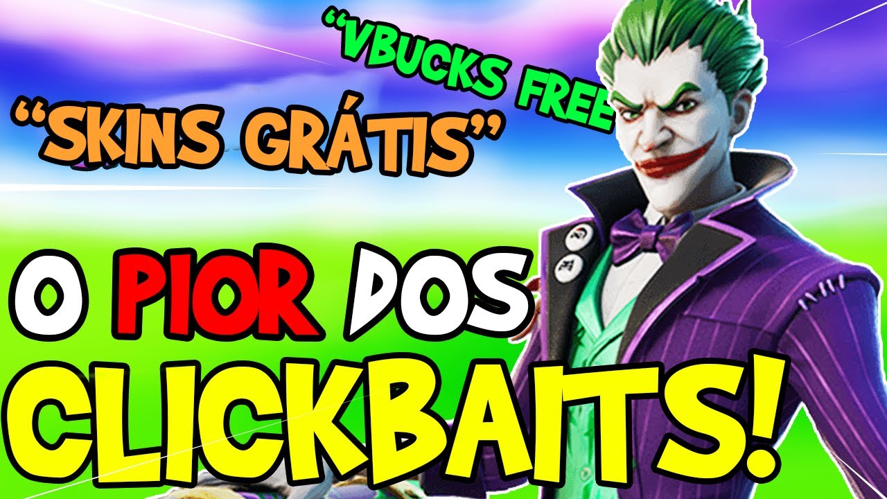 CANAIS DE CLICKBAIT QUEBRAM O FORTNITE :/