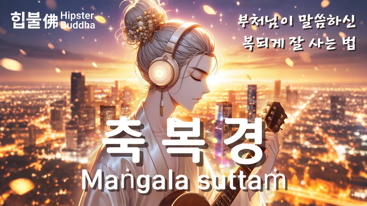 𝙈𝙪𝙨𝙞𝙘 | 💗축복경 祝福經 (길상경 吉祥經) Maṅgala suttaṁ💗부처님의 가르침으로 내 삶을 개선하기  | 힙불佛 Hipster Buddha | #불교음악 #불교