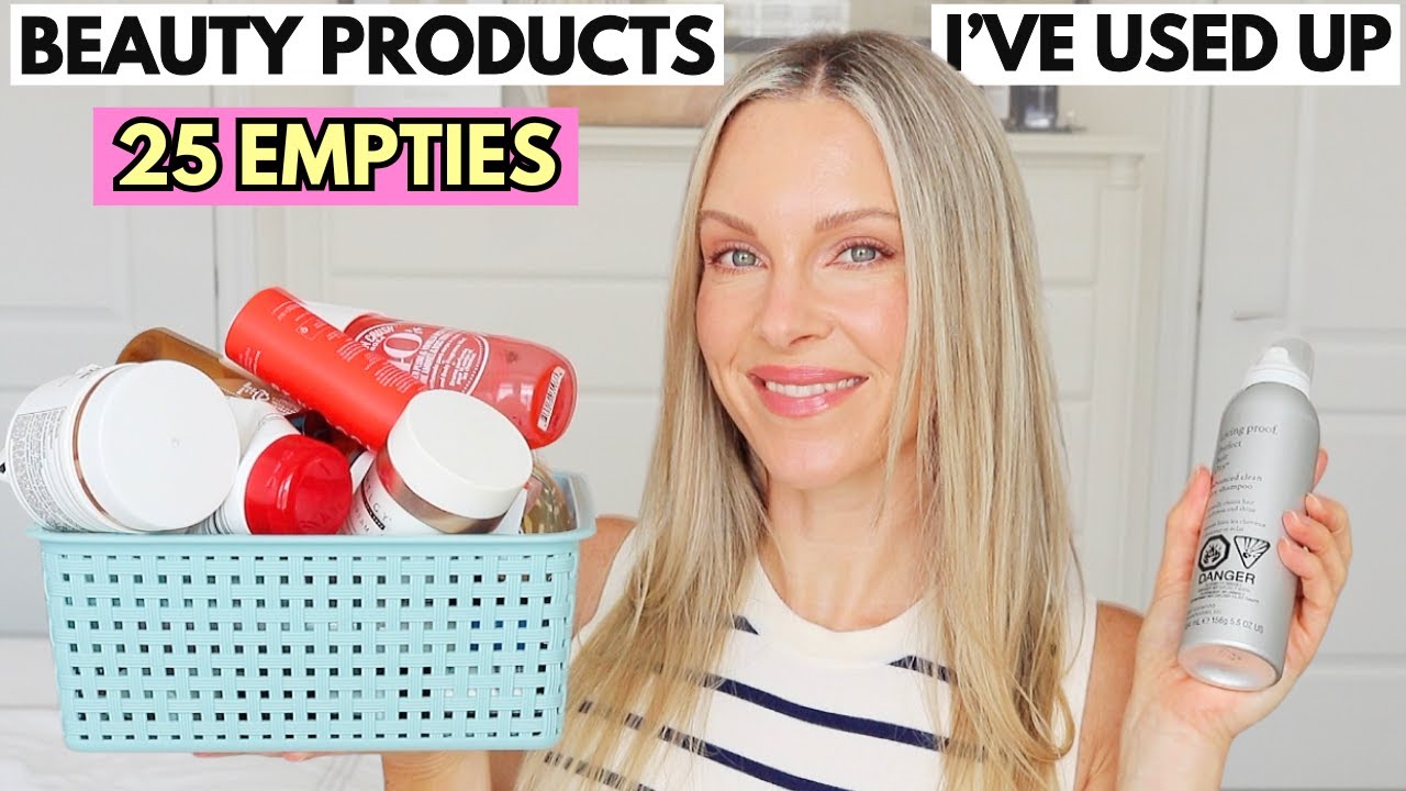 25 BEAUTY PRODUCTS I'VE USED UP | BEAUTY EMPTIES 2025 - SKINCARE, HAIRCARE & MAKEUP - PROJECT PAN