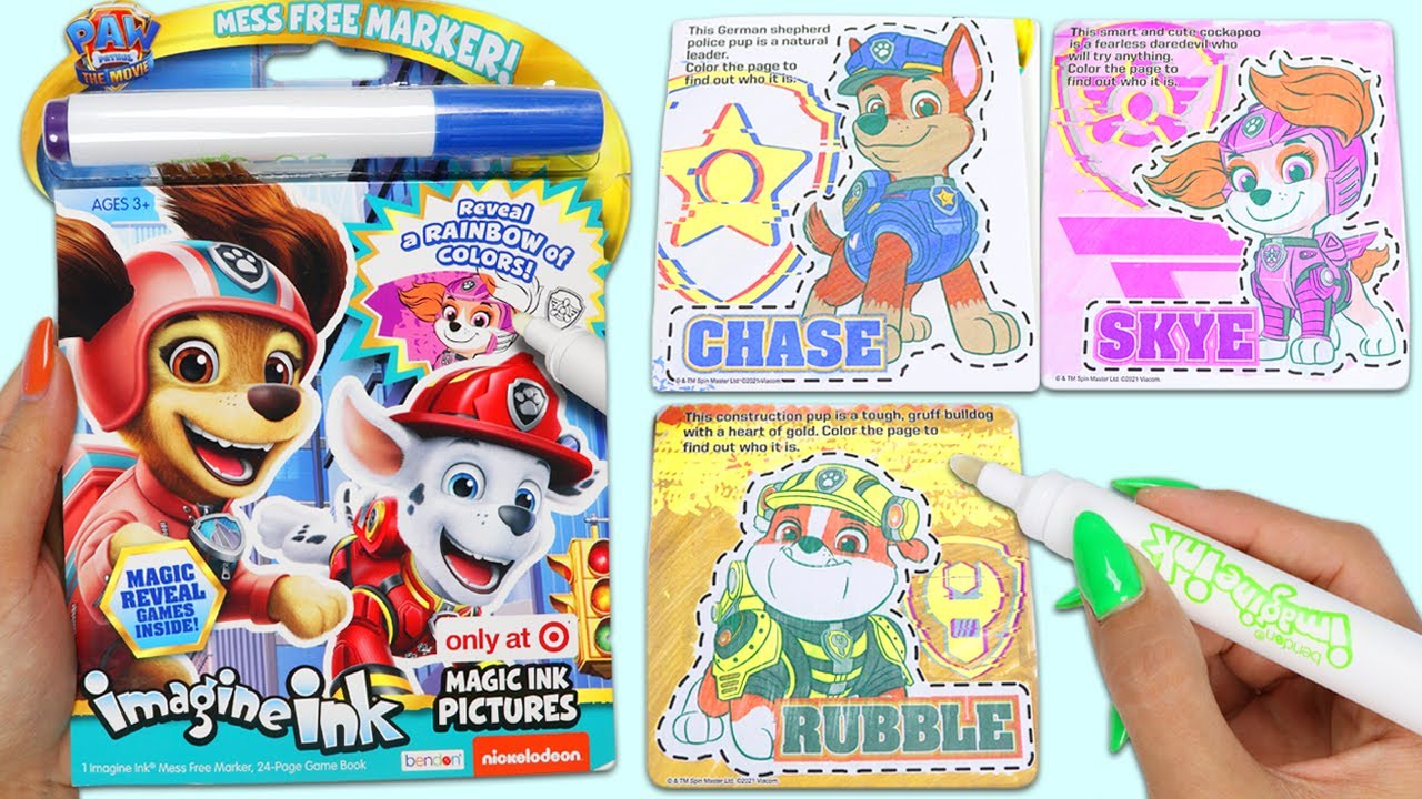 Nick Jr Paw Patrol Imagine Ink Coloring Book with Magic Invisible Ink!