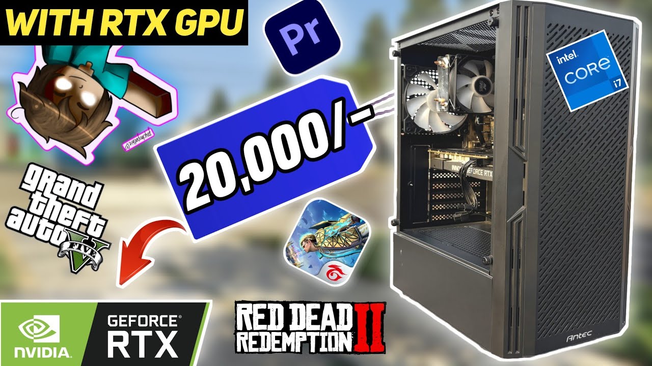 20,000/- Rs i7 GAMING PC!⚡️WITH RTX GRAPHIC CARD 🤯