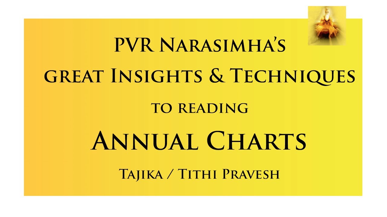 Rare Techniques to Predict Annual/Tithi Pravesh Charts - Varshphal | PVR Narasimha Rao - Session 8