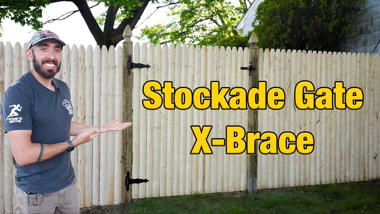 How to Build a Stockade Fence Gate (X-Brace)