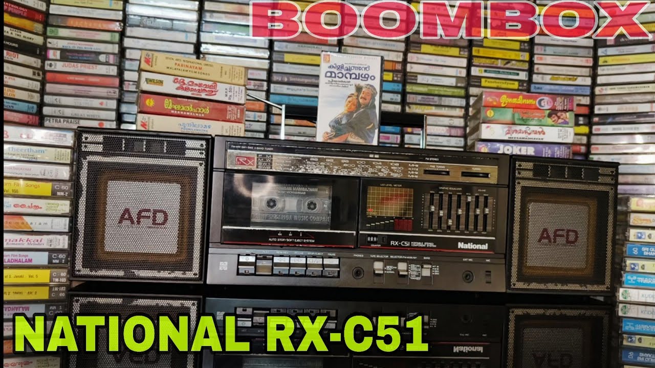 Vintage National RX-C51 Boombox – AM/FM Radio + Cassette Player 