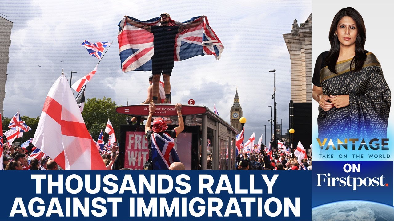 UK: Over 100,000 Join Anti-Immigration March in London | Vantage with Palki Sharma | N18G