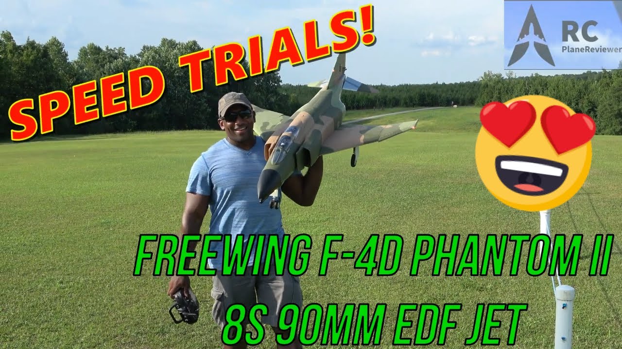 AMAZING Freewing F-4D Phantom II💥SPEED TRIALS💥 8S 90mm EDF Jet #edf #rcairplane #rcjet