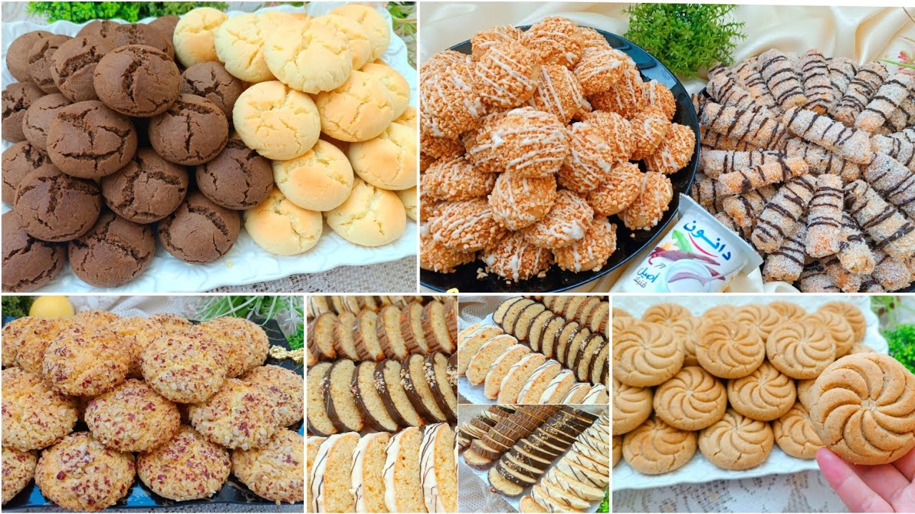 تشكيلة حلويات العيد 2024🌟 بدون زبدة سهلة وسريعة و بمكونات بسيطة و اقتصادية.حلوة دانون بدون زبدة