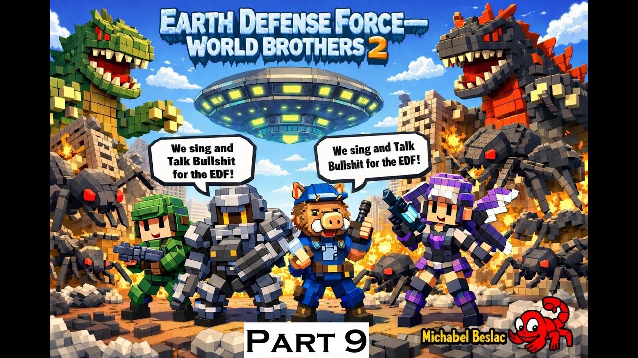 Earth Defense Force World Brothers 2 Part 9 with CHEATS