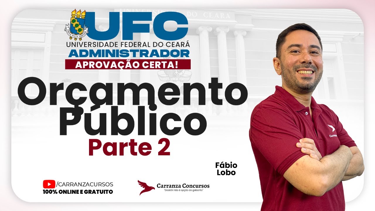 Concurso UFC: Orçamento Público Parte 02 em Administração para Concursos