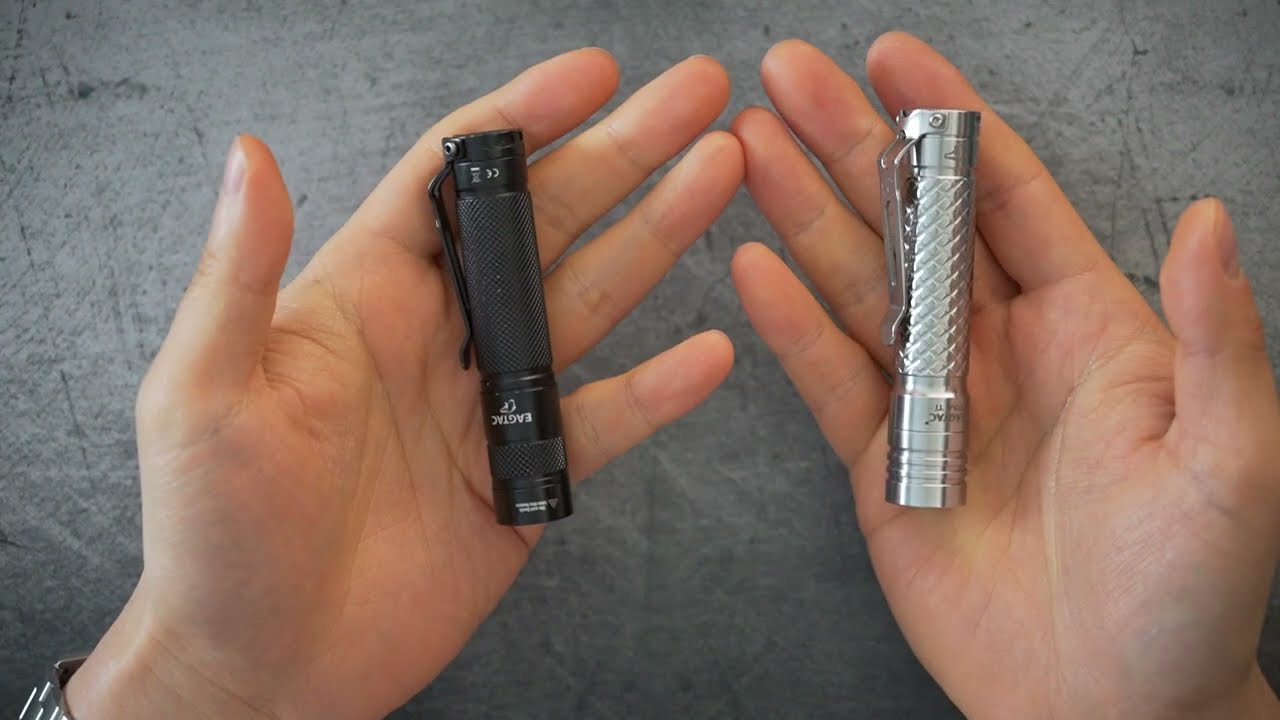 Eagtac D3A and D25A. Very compact AA, 14500 battery flashlights.