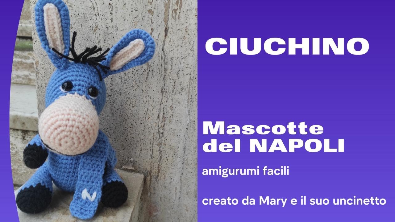 Chiuchino amigurumi - mascotte del Napoli - asinello amigurumi