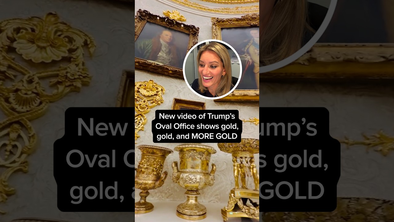 New video of Trump's Oval Office shows gold, gold, and MORE GOLD
