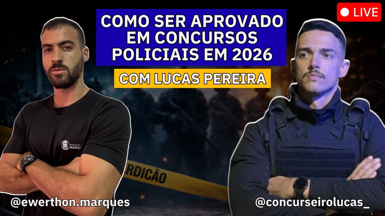 PM-PE/AL, PCPE E MUITO MAIS - O SEGREDO DA APROVAÇÃO EM 2026!