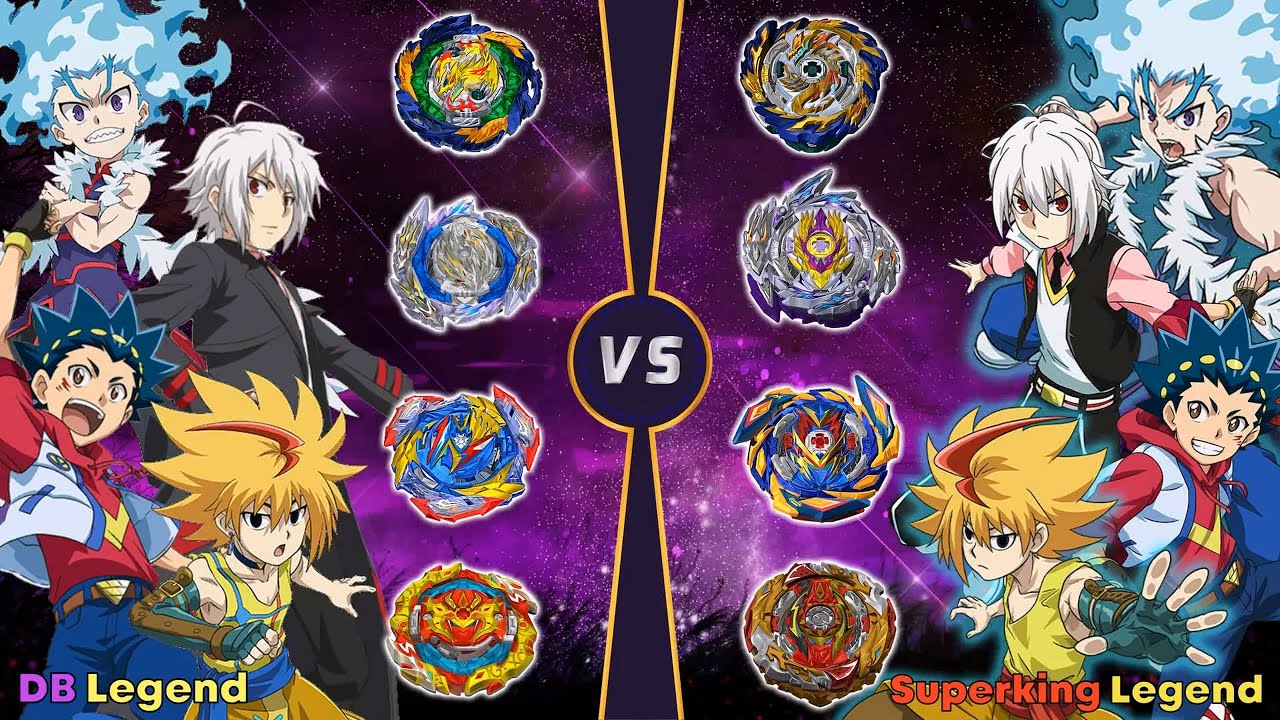 【Beyblade Burst DB Legend VS Beyblade Burst Superking Legend】 Relay battle ベイブレードバースト 베이블레이드 버스트