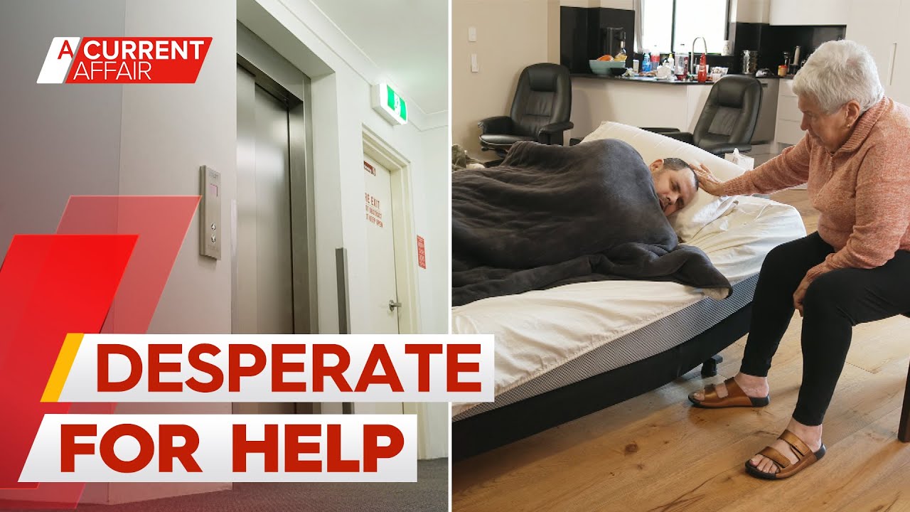 Broken lift leaves sick cancer patient stranded in Sydney apartment | A Current Affair