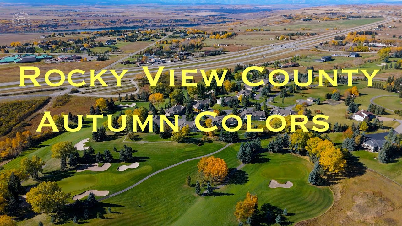4K Drone | Rocky View County | Autumn Colors | Aerial View