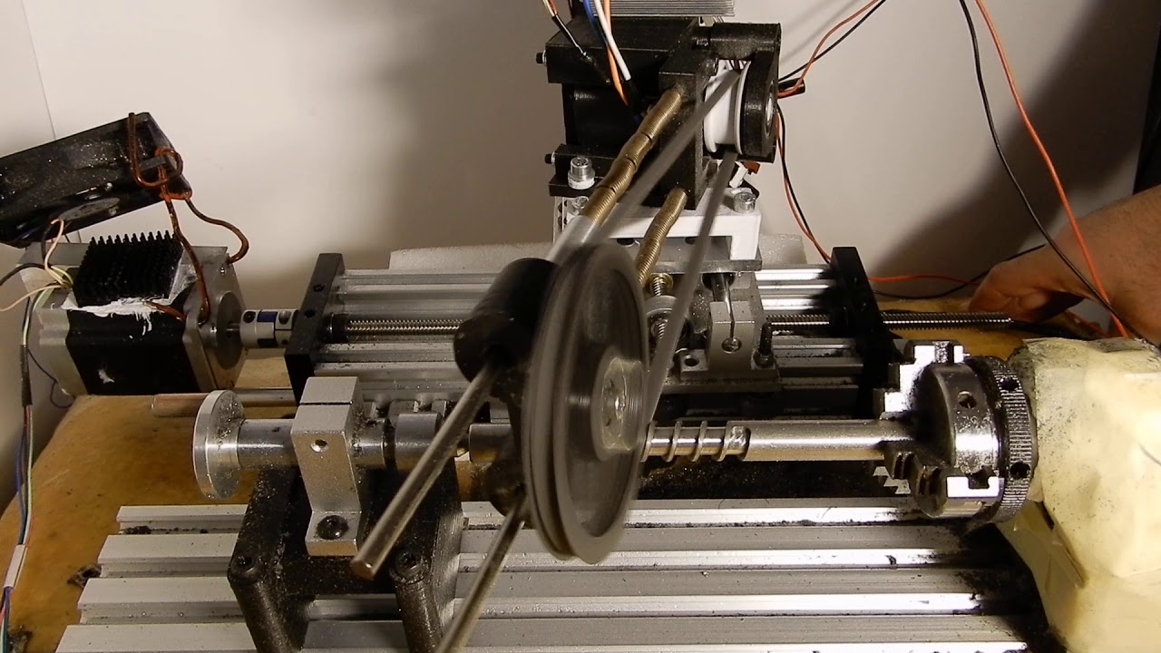 DIY extrusion compression screw Part2 polishing with the belt sander