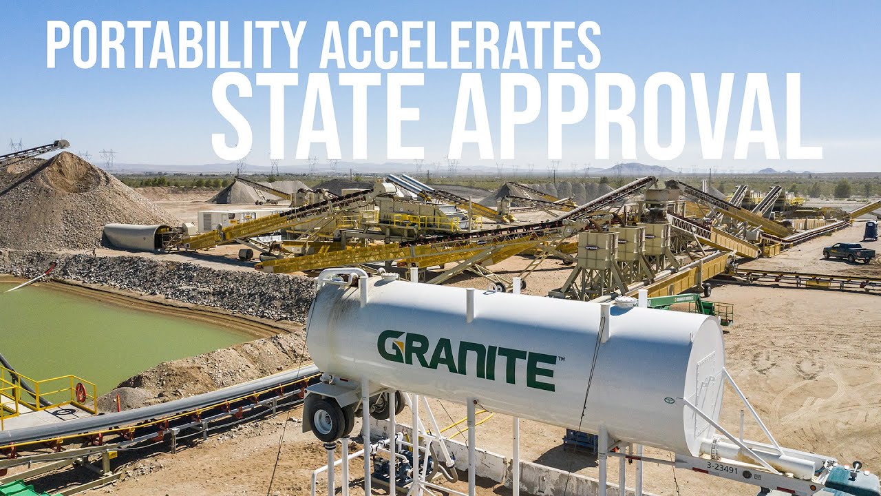 Portable Equipment Accelerates State Approval for New Quarry