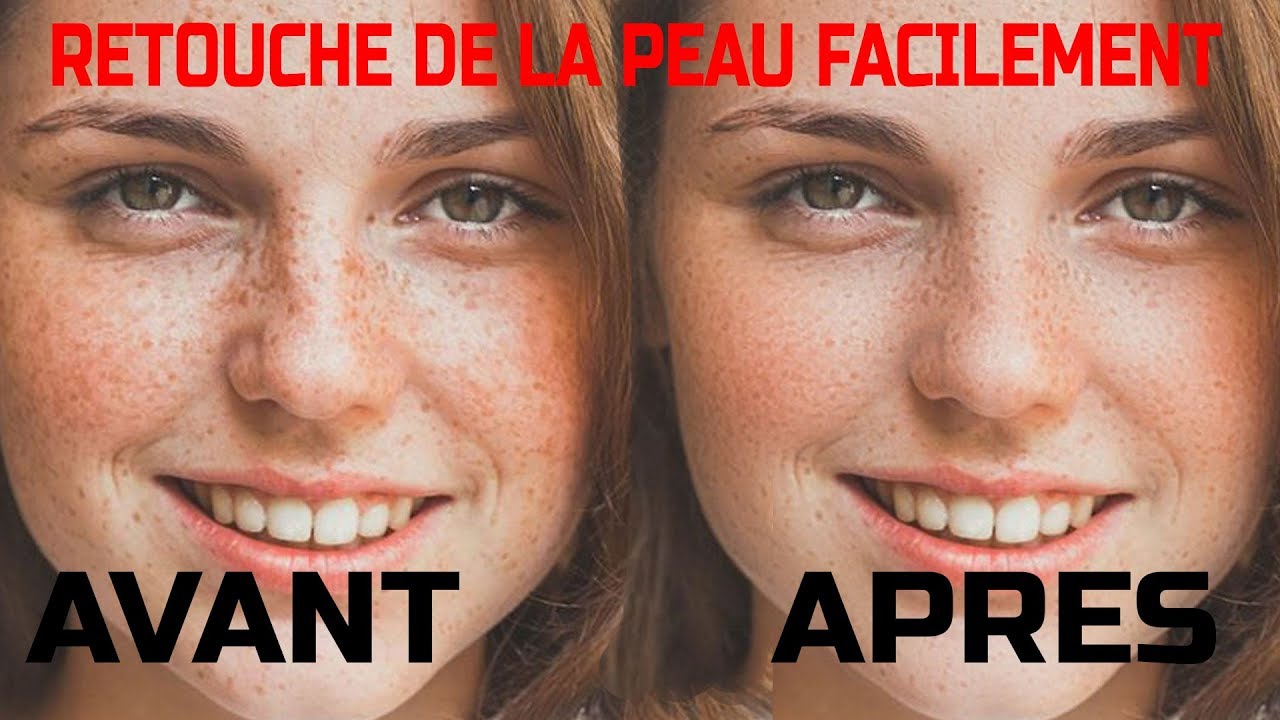 RETOUCHE LISSAGE PEAU TUTO PHOTOSHOP 2019