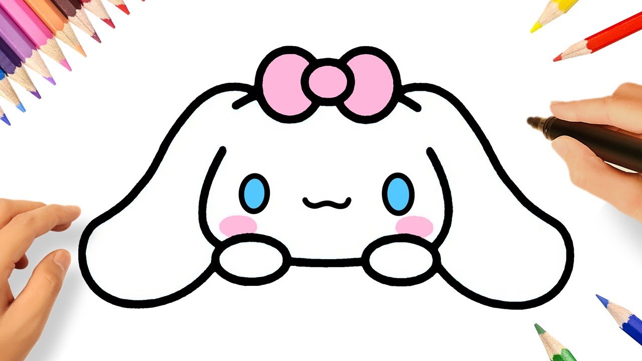 HOW TO DRAW CINNAMOROLL EASY 💗😊