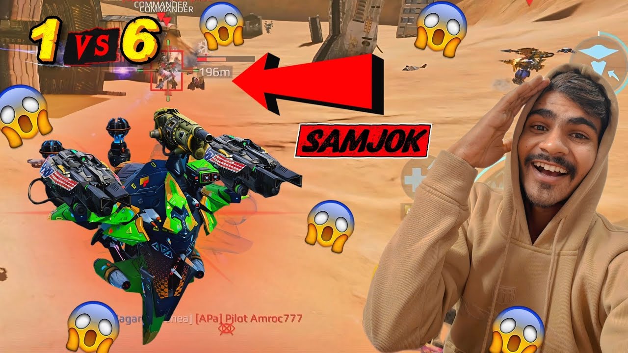1 vs 6 fight 😲 war robots ultimate robots with ultimate weapons 