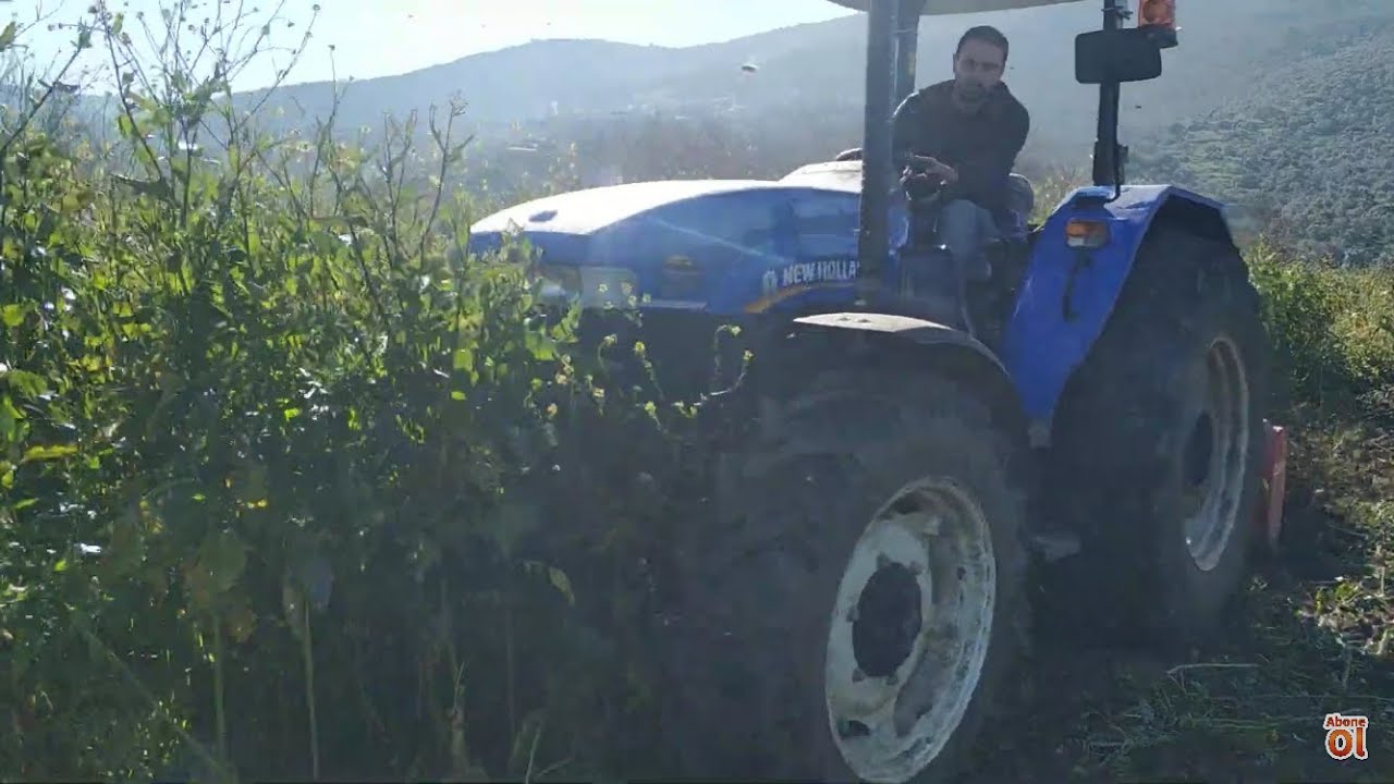 TD65s Rotovatör çapa makinası ile çalışması.