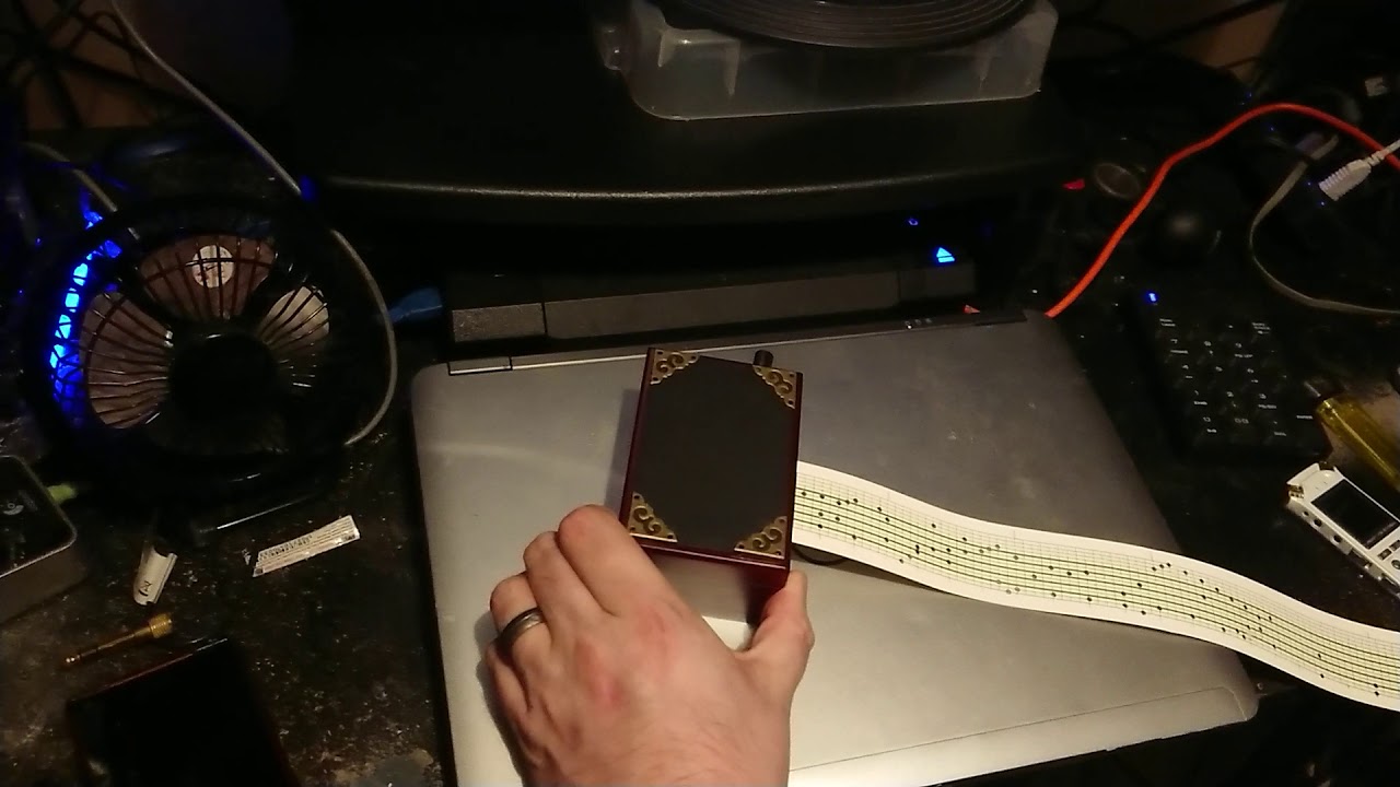 FAWM 2019 - Music Box piece (hand punched melody!)