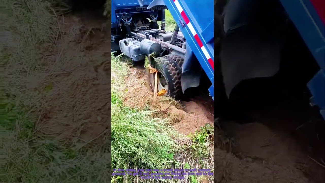 Truck Stuck in Mud? Fix Iron Rod to Tire to Get Out