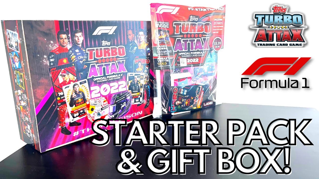 NEW F1 TURBO ATTAX! | TOPPS FORMULA 1 TURBO ATTAX 2022 STARTER PACK & GIFT BOX OPENING!