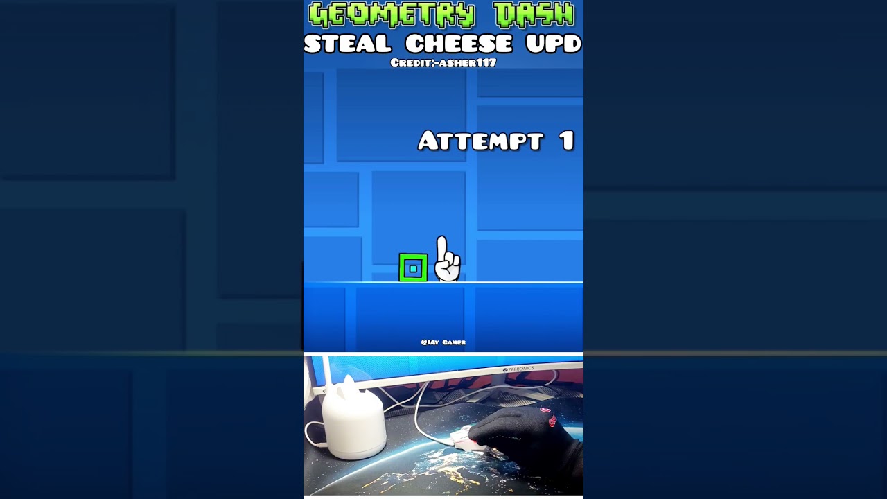 STEAL CHEESE UPD:-Geometry Dash #gdcommunity #geometrydash3