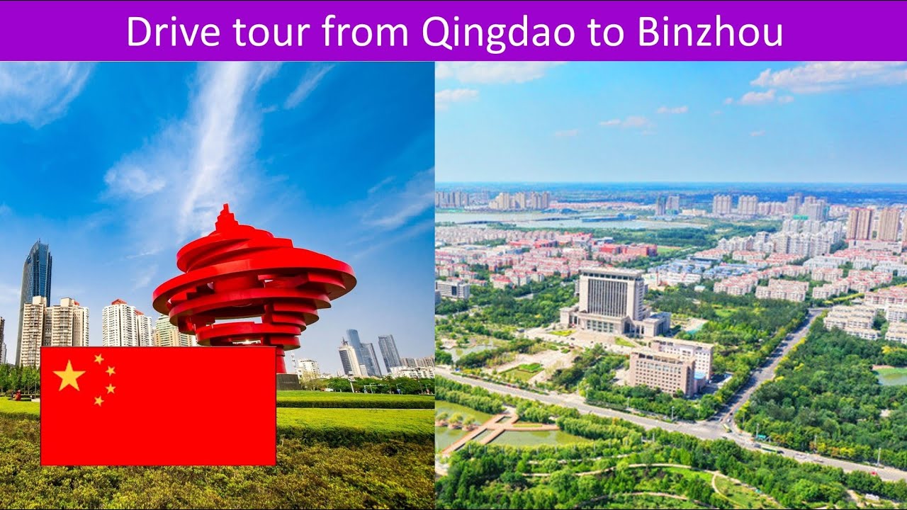 Drive tour from Qingdao to Binzhou, Shandong, China