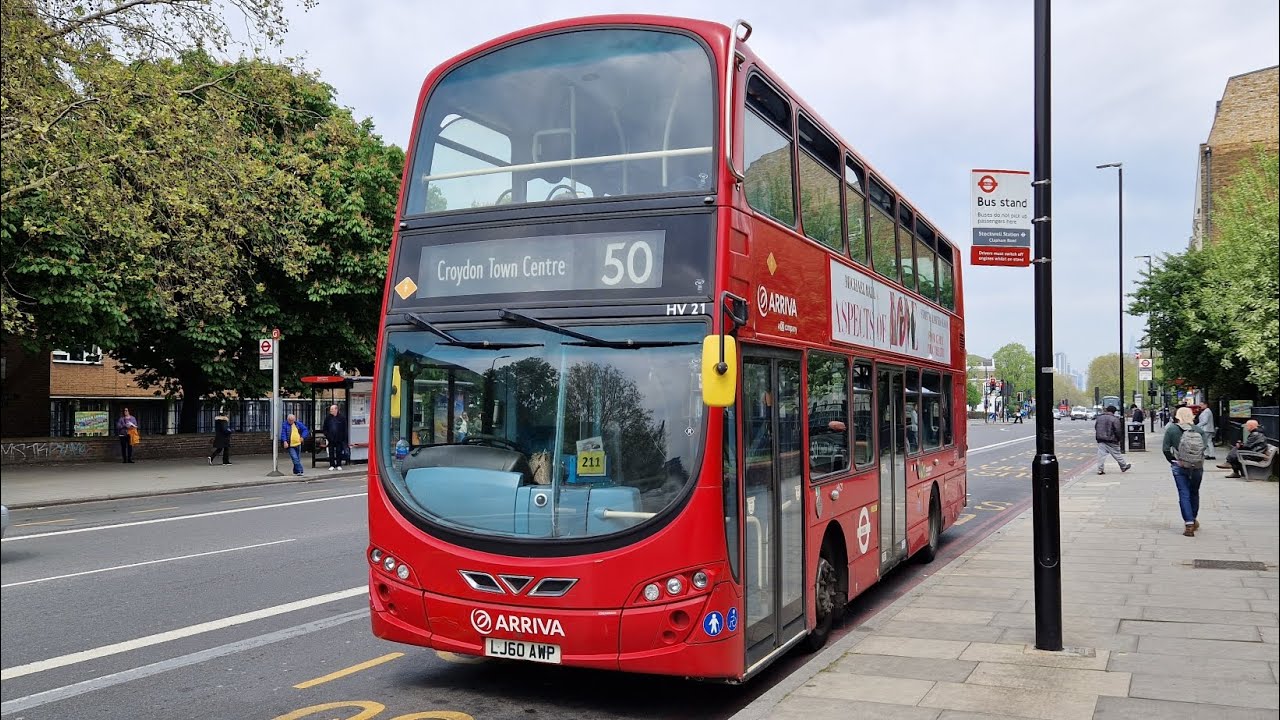 FULL JOURNEY | LONDON BUS 50 CROYDON TOWN CENTRE - STOCKWELL (LJ60AWP) HV21