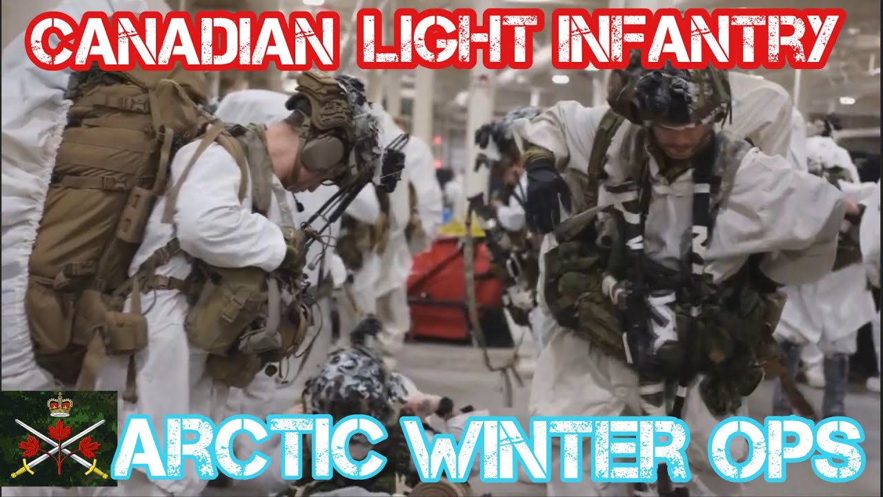 Canadian light Infantry members conducting winter training with US counterparts🪖🇨🇦