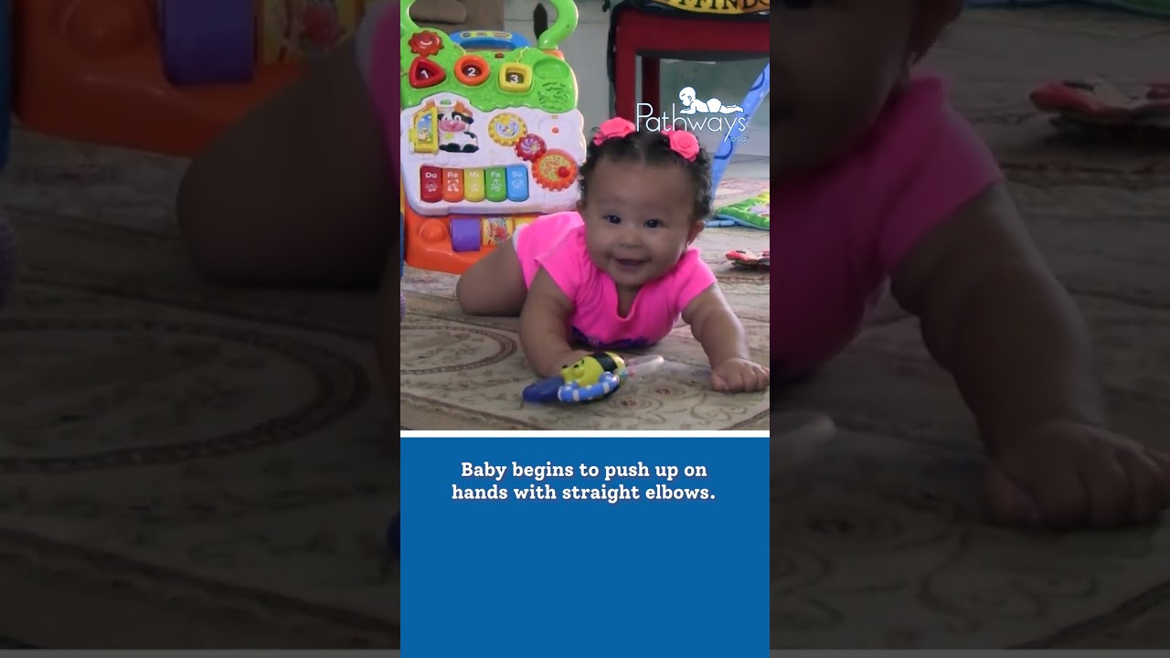 5 Month Old: Tummy Time Abilities #shorts