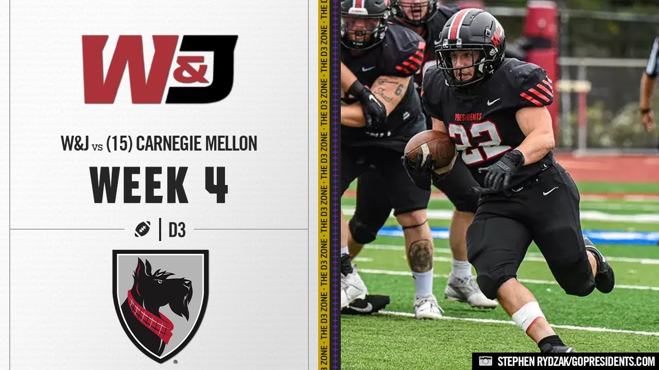 Washington & Jefferson vs. #15 Carnegie Mellon Highlights | D3 College Football 2024