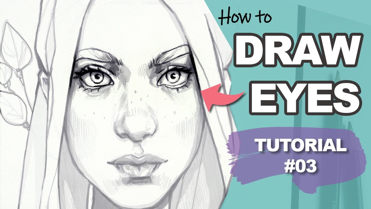 How to DRAW EYES for BEGINNERS! (Face Drawing Tutorial #3)