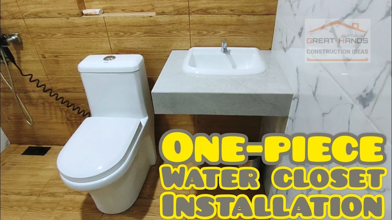 One-piece Water Closet Installation || Pag install Ng One-piece Water Closet