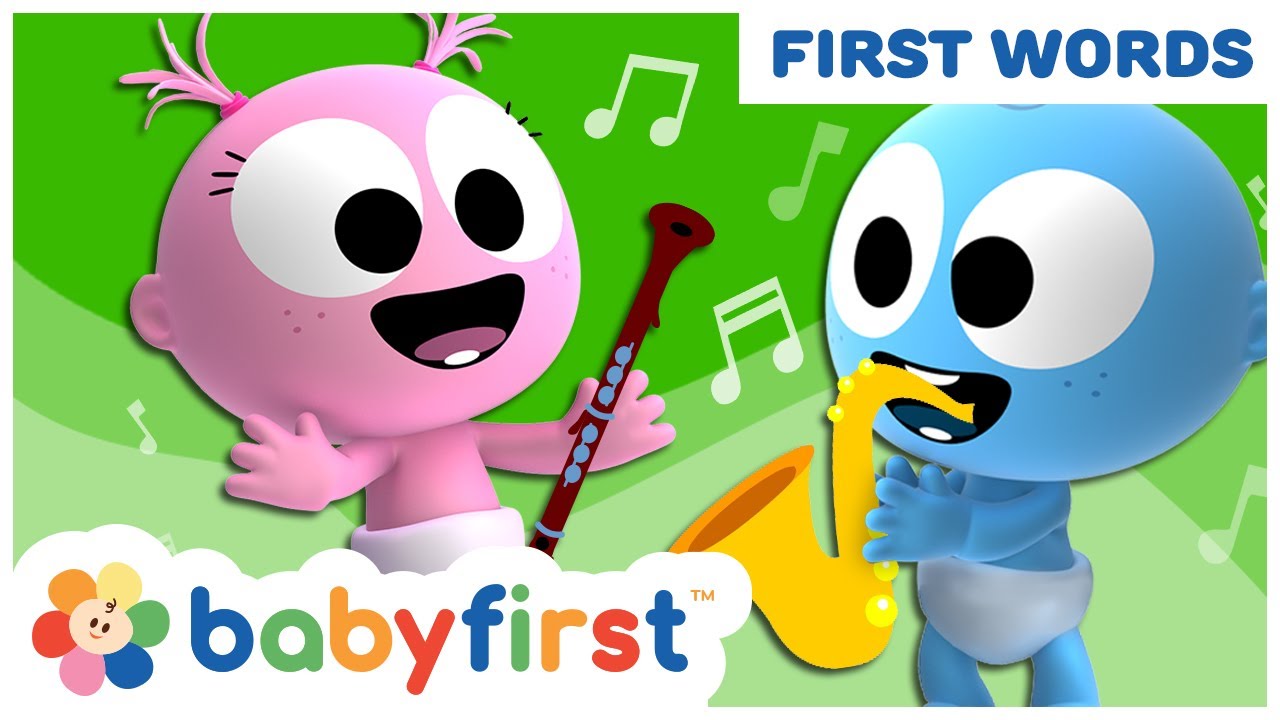 Laughing with funny GooGoo & Gaga | Learn musical instruments & first words for kids | Baby First TV