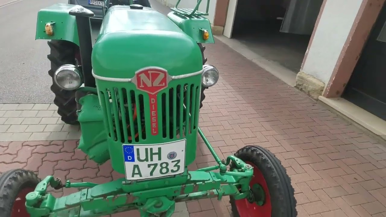 Normag K 15 a. 2-Takt Diesel Bj. 1957.Start nach generalüberholter Dieselpumpe.