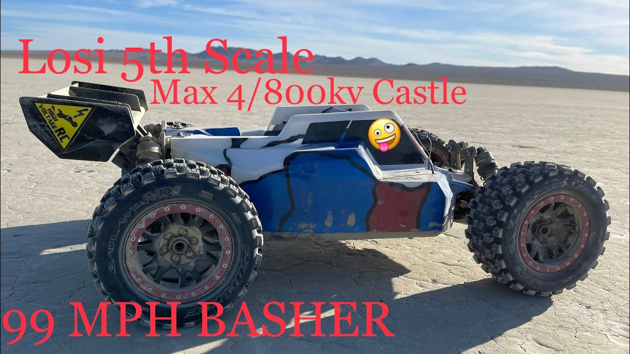 Max 4 800 kv Losi 5ive-B Off-road run 12s