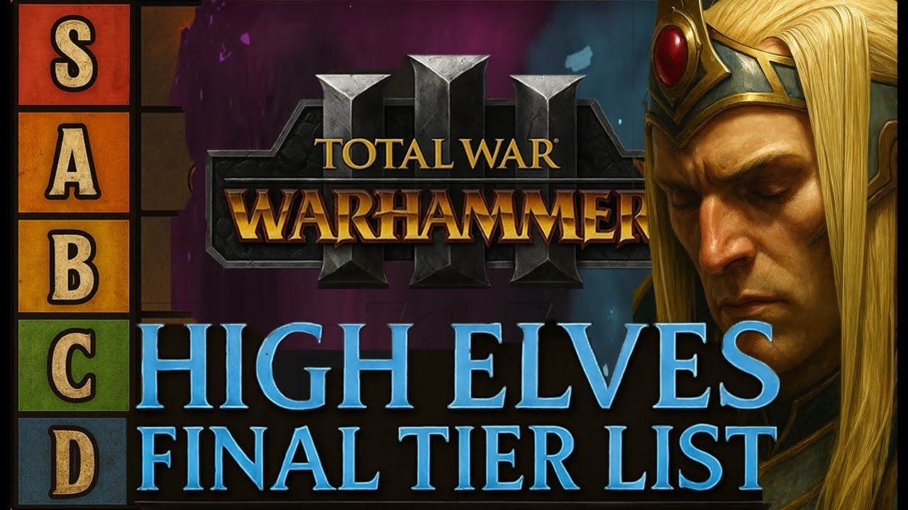 5000 часов спустя... Каждый отряд высших эльфов получил рейтинг в Total War WH3: Tides of Torment