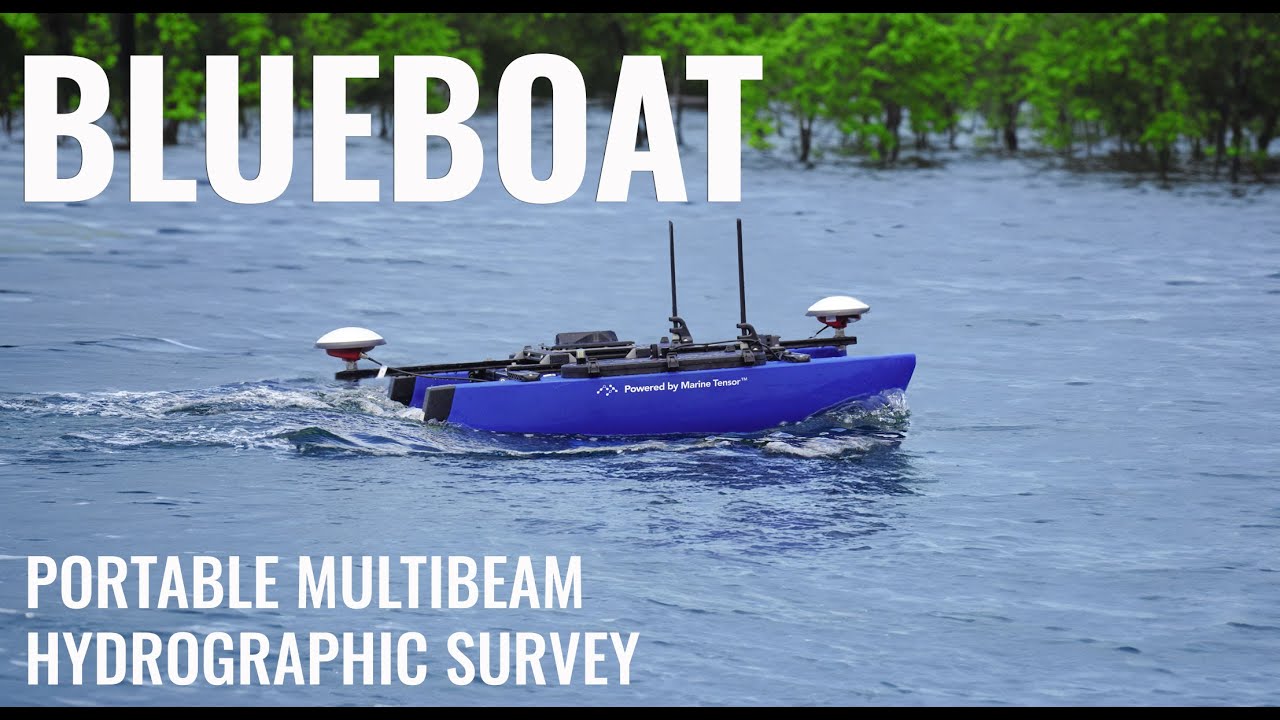 BlueBoat Powered By Marine Tensor TM: Portable Multibeam Hydrographic Survey #BlueRobotics