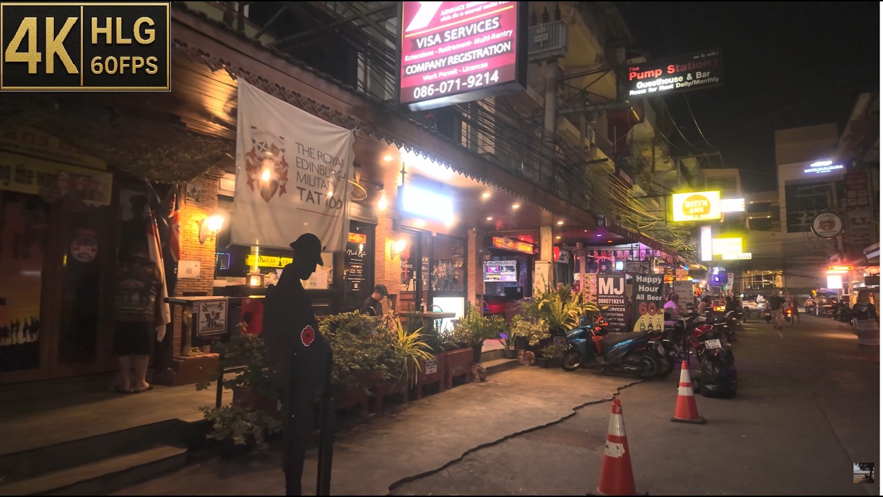 [4K HLG 10PM15Mar2026] Soi 13 | Soi Boomerang | Soi Lengkee | Buakhao | Pattaya | Walking Tube
