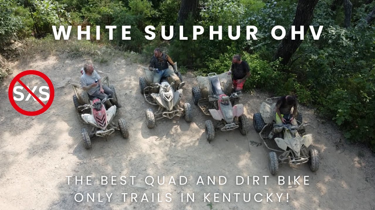 Ripping White Sulphur OHV in Kentucky with raptor 700s, a 400ex and my LTR450.  Best Quad Trails